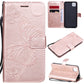 3D Butterflies Embossing Pattern Horizontal Flip Leather Case with Holder & Card Slot & Wallet