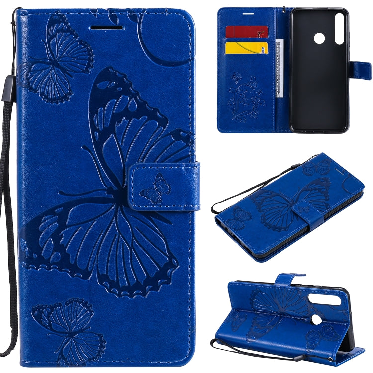 3D Butterflies Embossing Pattern Horizontal Flip Leather Case with Holder & Card Slot & Wallet