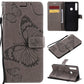 3D Butterflies Embossing Pattern Horizontal Flip Leather Case with Holder & Card Slot & Wallet