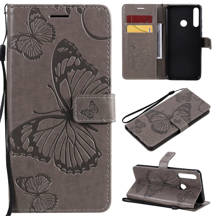 3D Butterflies Embossing Pattern Horizontal Flip Leather Case with Holder & Card Slot & Wallet