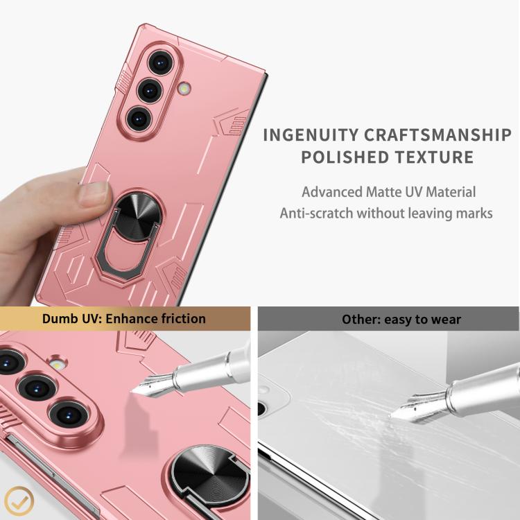 Matte UV Armor Ring Shockproof Phone Case