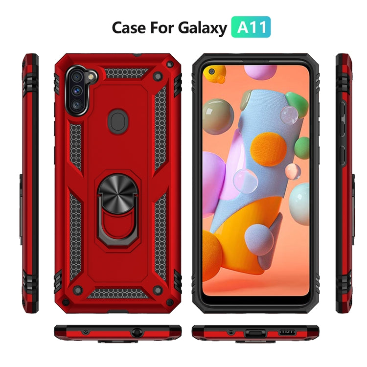 Shockproof TPU + PC Protective Case with 360 Degree Rotating Holder, For Galaxy A11 US