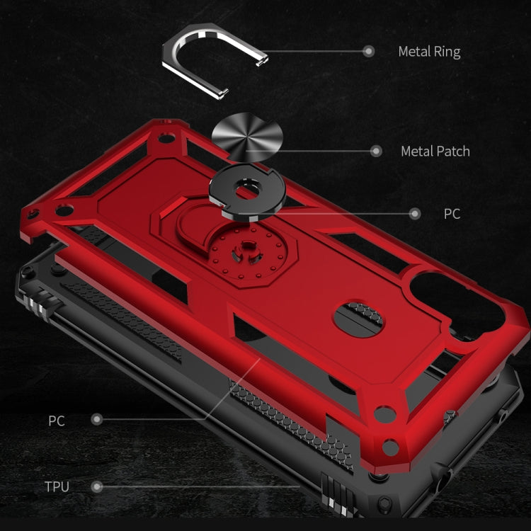 Shockproof TPU + PC Protective Case with 360 Degree Rotating Holder, For Galaxy A11 US