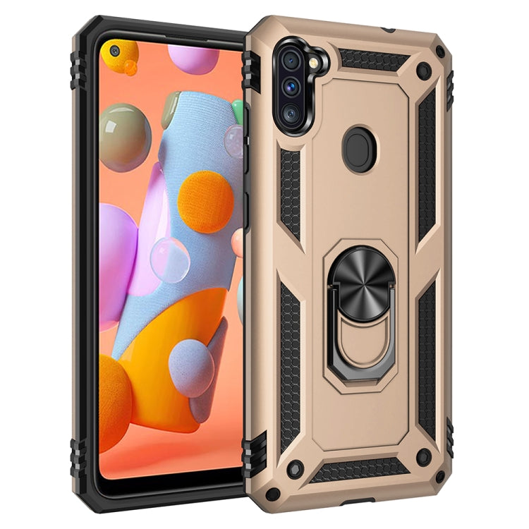Shockproof TPU + PC Protective Case with 360 Degree Rotating Holder, For Galaxy A11 US