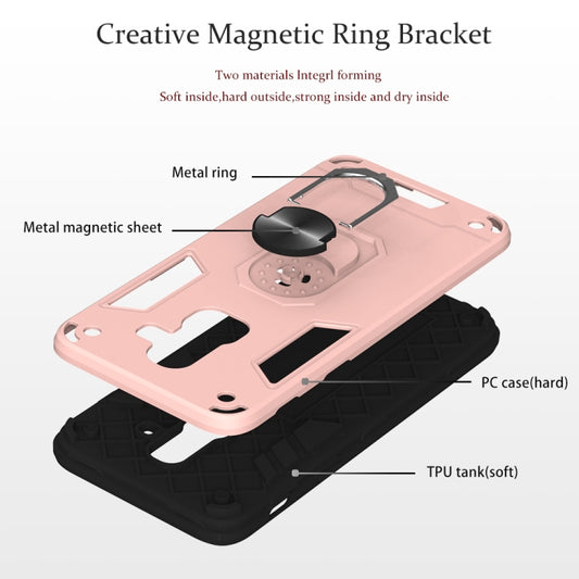 2 in 1 Armour Series PC + TPU Protective Case with Ring Holder, For Samsung Galaxy J8 (2018)