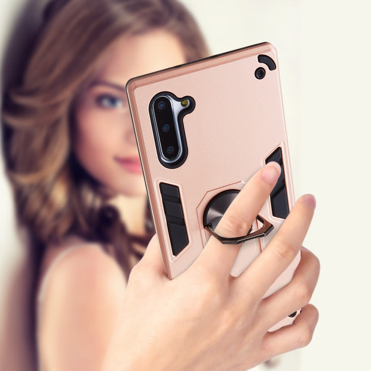 2 in 1 Armour Series PC + TPU Protective Case with Ring Holder, For Samsung Galaxy Note 10 / Note 10 5G