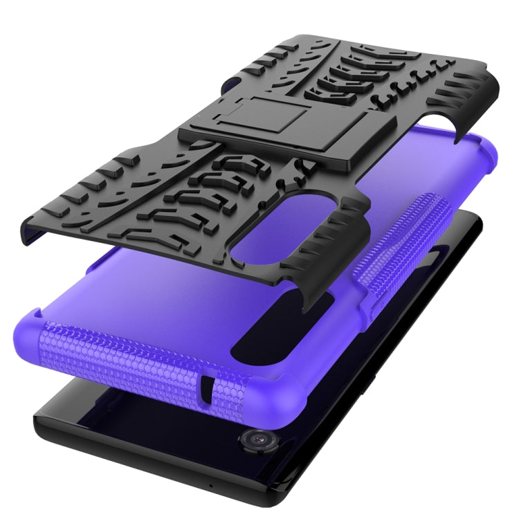 Tire Texture Shockproof TPU+PC Protective Case with Holder, For LG Velvet, For Motorola Moto G8 / Moto G Fast, For Samsung Galaxy A21 (US Version), For LG K31, For Xiaomi Redmi Note 9, For Huawei P40 Lite 5G, For Samsung Galaxy A21s��������������������...