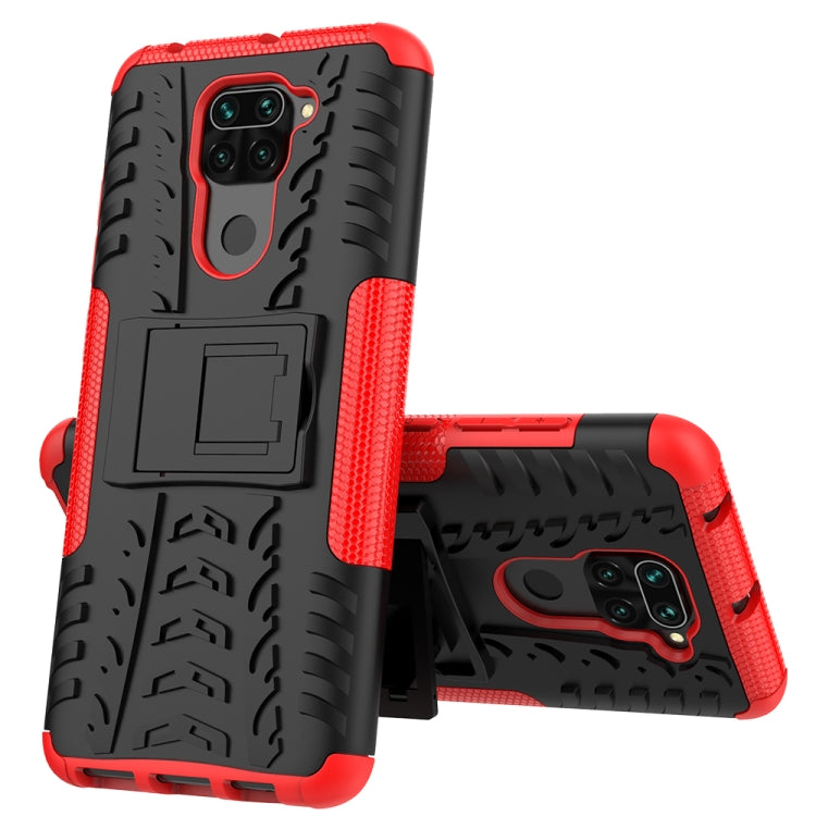 Tire Texture Shockproof TPU+PC Protective Case with Holder, For LG Velvet, For Motorola Moto G8 / Moto G Fast, For Samsung Galaxy A21 (US Version), For LG K31, For Xiaomi Redmi Note 9, For Huawei P40 Lite 5G, For Samsung Galaxy A21s��������������������...