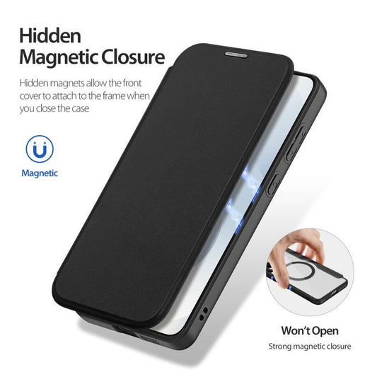 DUX DUCIS Skin X Pro Series Magsafe PC + TPU Phone Leather Case