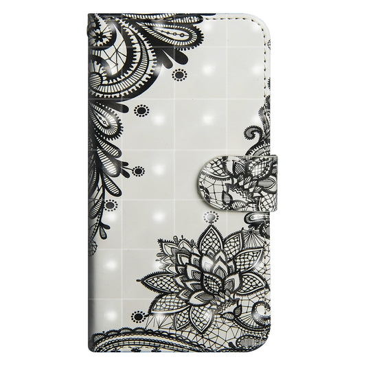 3D Painting Pattern Horizontal Flip TPU + PU Leather Case with Holder & Card Slots & Wallet