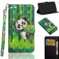 3D Painting Pattern Horizontal Flip TPU + PU Leather Case with Holder & Card Slots & Wallet