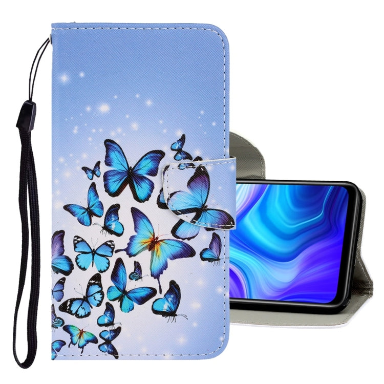 3D Colored Drawing Horizontal Flip PU Leather Case with Holder & Card Slots & Wallet