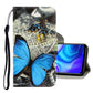 3D Colored Drawing Horizontal Flip PU Leather Case with Holder & Card Slots & Wallet