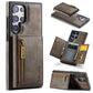 DG.MING M5 Series Zip RFID Multi Card Detachable Leather Phone Case