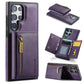 DG.MING M5 Series Zip RFID Multi Card Detachable Leather Phone Case