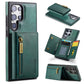 DG.MING M5 Series Zip RFID Multi Card Detachable Leather Phone Case