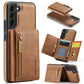 DG.MING M5 Series Zip RFID Multi Card Detachable Leather Phone Case