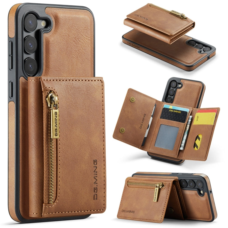 DG.MING M5 Series Zip RFID Multi Card Detachable Leather Phone Case