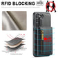 DG.MING M5 Series Zip RFID Multi Card Detachable Leather Phone Case