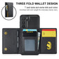 DG.MING M5 Series Zip RFID Multi Card Detachable Leather Phone Case