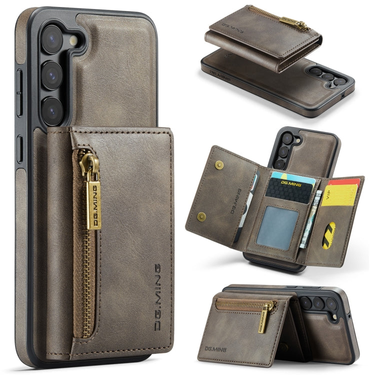 DG.MING M5 Series Zip RFID Multi Card Detachable Leather Phone Case