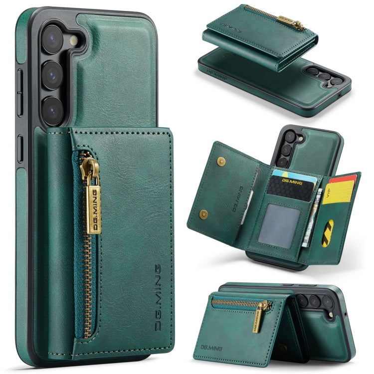 DG.MING M5 Series Zip RFID Multi Card Detachable Leather Phone Case