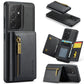 DG.MING M5 Series Zip RFID Multi Card Detachable Leather Phone Case
