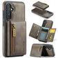 DG.MING M5 Series Zip RFID Multi Card Detachable Leather Phone Case