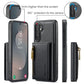 DG.MING M5 Series Zip RFID Multi Card Detachable Leather Phone Case
