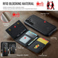DG.MING M5 Series Zip RFID Multi Card Detachable Leather Phone Case