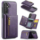 DG.MING M5 Series Zip RFID Multi Card Detachable Leather Phone Case