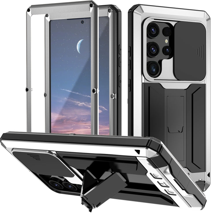 R-JUST Sliding Camera Life Waterproof Holder Phone Case, For Samsung Galaxy S25 Edge 5G, For Samsung Galaxy S25 5G, For Samsung Galaxy S25+ 5G, For Samsung Galaxy S25 Ultra 5G, For Samsung Galaxy S24 Ultra 5G, For Samsung Galaxy S24+ 5G����������������...