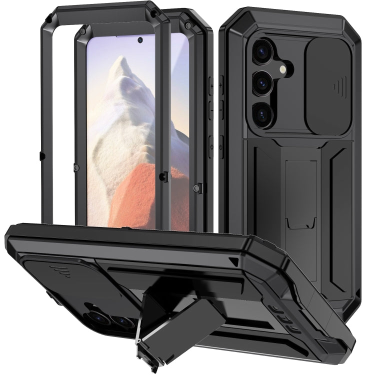 R-JUST Sliding Camera Life Waterproof Holder Phone Case, For Samsung Galaxy S25 Edge 5G, For Samsung Galaxy S25 5G, For Samsung Galaxy S25+ 5G, For Samsung Galaxy S25 Ultra 5G, For Samsung Galaxy S24 Ultra 5G, For Samsung Galaxy S24+ 5G����������������...
