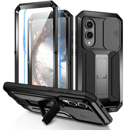 R-JUST Sliding Camera Life Waterproof Holder Phone Case, For Samsung Galaxy S25 Edge 5G, For Samsung Galaxy S25 5G, For Samsung Galaxy S25+ 5G, For Samsung Galaxy S25 Ultra 5G, For Samsung Galaxy S24 Ultra 5G, For Samsung Galaxy S24+ 5G����������������...