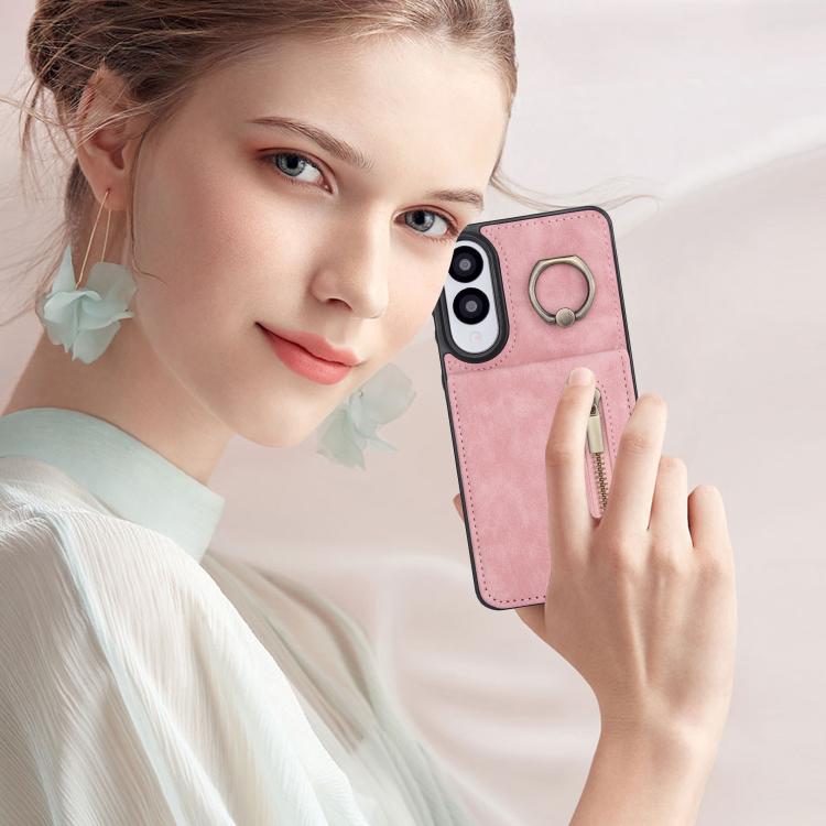 Retro Ring and Zipper RFID Card Slot Phone Case, For Samsung Galaxy S25 Edge 5G, For Samsung Galaxy S24 Ultra 5G, For Samsung Galaxy S24+ 5G, For Samsung Galaxy S24 5G