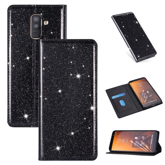 Ultrathin Glitter Magnetic Horizontal Flip Leather Case with Holder & Card Slots, For Samsung Galaxy A6+ / J8 (2018), For Samsung Galaxy A10e, For Samsung Galaxy A20 / A30, For Samsung Galaxy A20e, For Samsung Galaxy A40, For Samsung Galaxy A60��������...