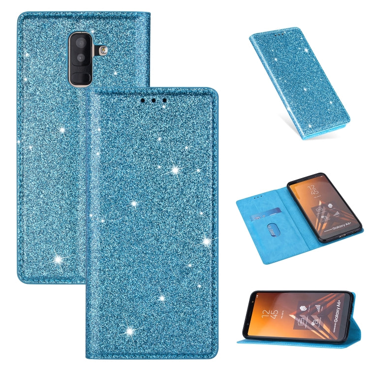 Ultrathin Glitter Magnetic Horizontal Flip Leather Case with Holder & Card Slots, For Samsung Galaxy A6+ / J8 (2018), For Samsung Galaxy A10e, For Samsung Galaxy A20 / A30, For Samsung Galaxy A20e, For Samsung Galaxy A40, For Samsung Galaxy A60��������...