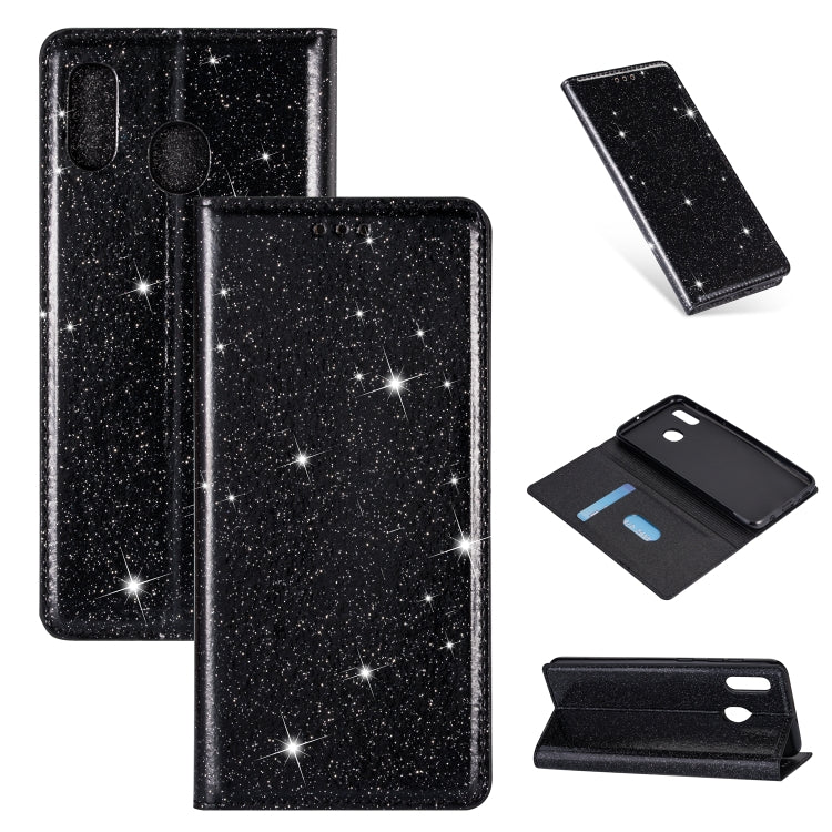 Ultrathin Glitter Magnetic Horizontal Flip Leather Case with Holder & Card Slots, For Samsung Galaxy A6+ / J8 (2018), For Samsung Galaxy A10e, For Samsung Galaxy A20 / A30, For Samsung Galaxy A20e, For Samsung Galaxy A40, For Samsung Galaxy A60��������...