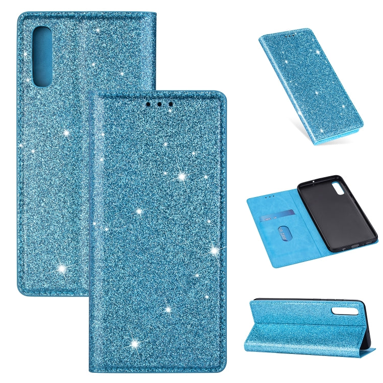 Ultrathin Glitter Magnetic Horizontal Flip Leather Case with Holder & Card Slots, For Samsung Galaxy A6+ / J8 (2018), For Samsung Galaxy A10e, For Samsung Galaxy A20 / A30, For Samsung Galaxy A20e, For Samsung Galaxy A40, For Samsung Galaxy A60��������...