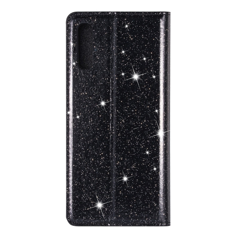 Ultrathin Glitter Magnetic Horizontal Flip Leather Case with Holder & Card Slots, For Samsung Galaxy A70, For Samsung Galaxy A7 (2018) / A750, For Samsung Galaxy J4 (2018), For Samsung Galaxy J4+, For Samsung Galaxy J6 (2018), For Samsung Galaxy J6+���...