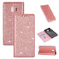 Ultrathin Glitter Magnetic Horizontal Flip Leather Case with Holder & Card Slots, For Samsung Galaxy A70, For Samsung Galaxy A7 (2018) / A750, For Samsung Galaxy J4 (2018), For Samsung Galaxy J4+, For Samsung Galaxy J6 (2018), For Samsung Galaxy J6+���...