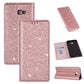 Ultrathin Glitter Magnetic Horizontal Flip Leather Case with Holder & Card Slots, For Samsung Galaxy A70, For Samsung Galaxy A7 (2018) / A750, For Samsung Galaxy J4 (2018), For Samsung Galaxy J4+, For Samsung Galaxy J6 (2018), For Samsung Galaxy J6+���...