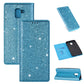 Ultrathin Glitter Magnetic Horizontal Flip Leather Case with Holder & Card Slots, For Samsung Galaxy A70, For Samsung Galaxy A7 (2018) / A750, For Samsung Galaxy J4 (2018), For Samsung Galaxy J4+, For Samsung Galaxy J6 (2018), For Samsung Galaxy J6+���...