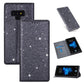 Ultrathin Glitter Magnetic Horizontal Flip Leather Case with Holder & Card Slots, For Samsung Galaxy A70, For Samsung Galaxy A7 (2018) / A750, For Samsung Galaxy J4 (2018), For Samsung Galaxy J4+, For Samsung Galaxy J6 (2018), For Samsung Galaxy J6+���...