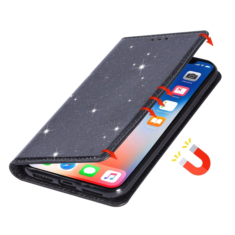 Ultrathin Glitter Magnetic Horizontal Flip Leather Case with Holder & Card Slots, For Samsung Galaxy Note 10, For Samsung Galaxy Note 10 Plus, For Samsung Galaxy S9, For Samsung Galaxy S10, For Samsung Galaxy S10e, For Samsung Galaxy S10+��������������...