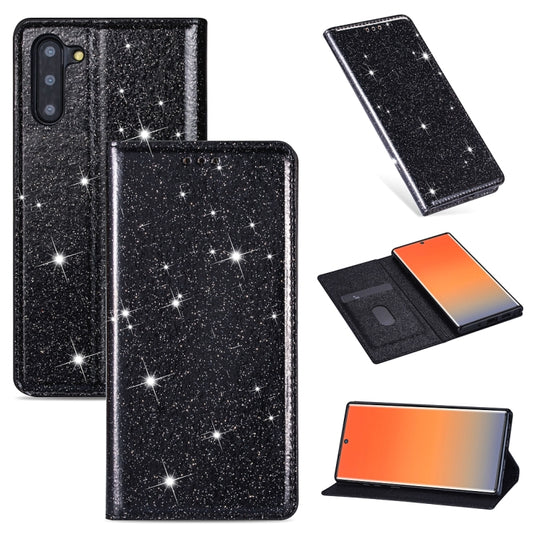 Ultrathin Glitter Magnetic Horizontal Flip Leather Case with Holder & Card Slots, For Samsung Galaxy Note 10, For Samsung Galaxy Note 10 Plus, For Samsung Galaxy S9, For Samsung Galaxy S10, For Samsung Galaxy S10e, For Samsung Galaxy S10+��������������...