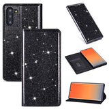 Ultrathin Glitter Magnetic Horizontal Flip Leather Case with Holder & Card Slots, For Samsung Galaxy Note 10, For Samsung Galaxy Note 10 Plus, For Samsung Galaxy S9, For Samsung Galaxy S10, For Samsung Galaxy S10e, For Samsung Galaxy S10+��������������...