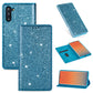 Ultrathin Glitter Magnetic Horizontal Flip Leather Case with Holder & Card Slots, For Samsung Galaxy Note 10, For Samsung Galaxy Note 10 Plus, For Samsung Galaxy S9, For Samsung Galaxy S10, For Samsung Galaxy S10e, For Samsung Galaxy S10+��������������...