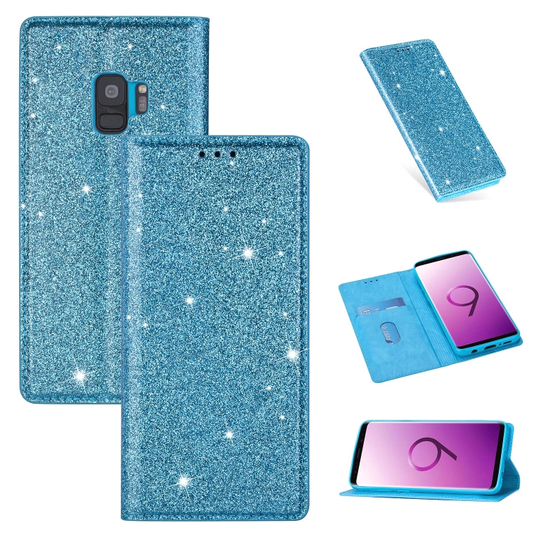 Ultrathin Glitter Magnetic Horizontal Flip Leather Case with Holder & Card Slots, For Samsung Galaxy Note 10, For Samsung Galaxy Note 10 Plus, For Samsung Galaxy S9, For Samsung Galaxy S10, For Samsung Galaxy S10e, For Samsung Galaxy S10+��������������...