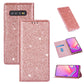 Ultrathin Glitter Magnetic Horizontal Flip Leather Case with Holder & Card Slots, For Samsung Galaxy Note 10, For Samsung Galaxy Note 10 Plus, For Samsung Galaxy S9, For Samsung Galaxy S10, For Samsung Galaxy S10e, For Samsung Galaxy S10+��������������...